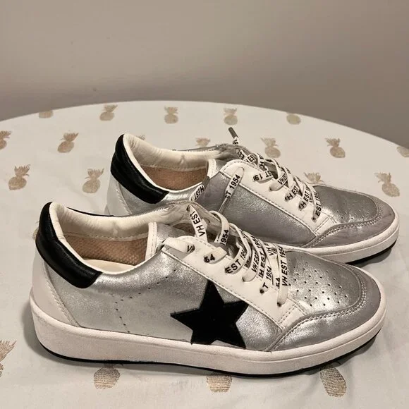 Vintage Havana Shoes | Vintage Havana Cristo Sneaker Washed Silver - Picture 5 of 6